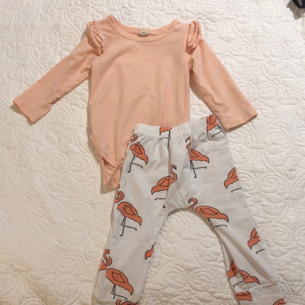 12-18 month flamingo outfit